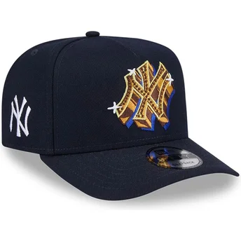Granatowa czapka z zakrzywionym daszkiem snapback 9FIFTY A Frame Emblem New York Yankees MLB od New Era