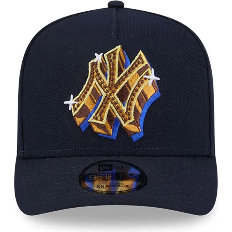 cepur-izliekta-tumsi-zils-snapback-9fifty-a-frame-emblem-no-new-york-yankees-mlb-no-new-era