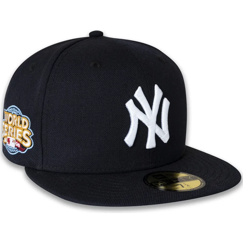 marineblaue-anliegende-59fifty-flatcap-world-series-2009-side-patch-der-new-york-yankees-mlb-von-new-era