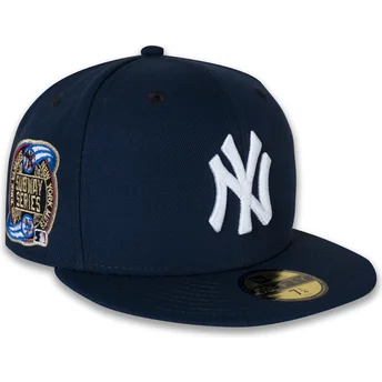 Cap plakana navy blue ajustada 59FIFTY Subway Series no New York Yankees MLB no New Era
