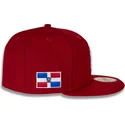 cepur-plakana-sarkans-pieguloss-59fifty-side-dominican-republic-no-new-york-yankees-mlb-no-new-era