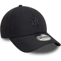 marineblaue-verstellbare-curved-cap-9forty-pin-der-new-york-yankees-mlb-von-new-era