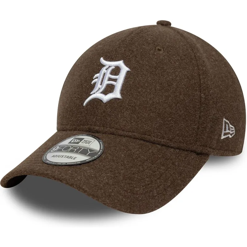 cepur-izliekta-bruns-snapback-9forty-melton-wool-no-detroit-tigers-mlb-no-new-era