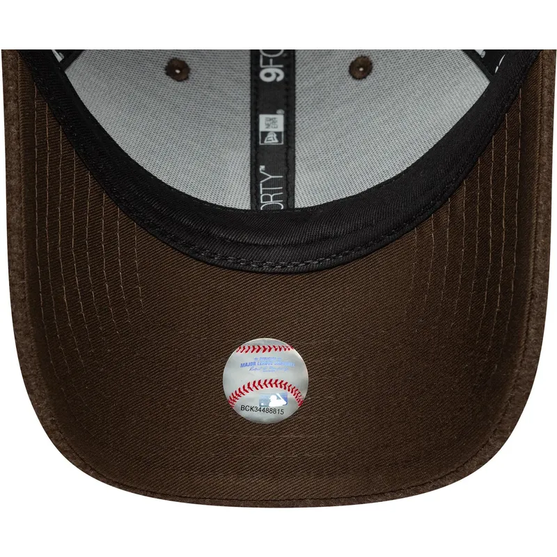 cepur-izliekta-bruns-snapback-9forty-melton-wool-no-detroit-tigers-mlb-no-new-era
