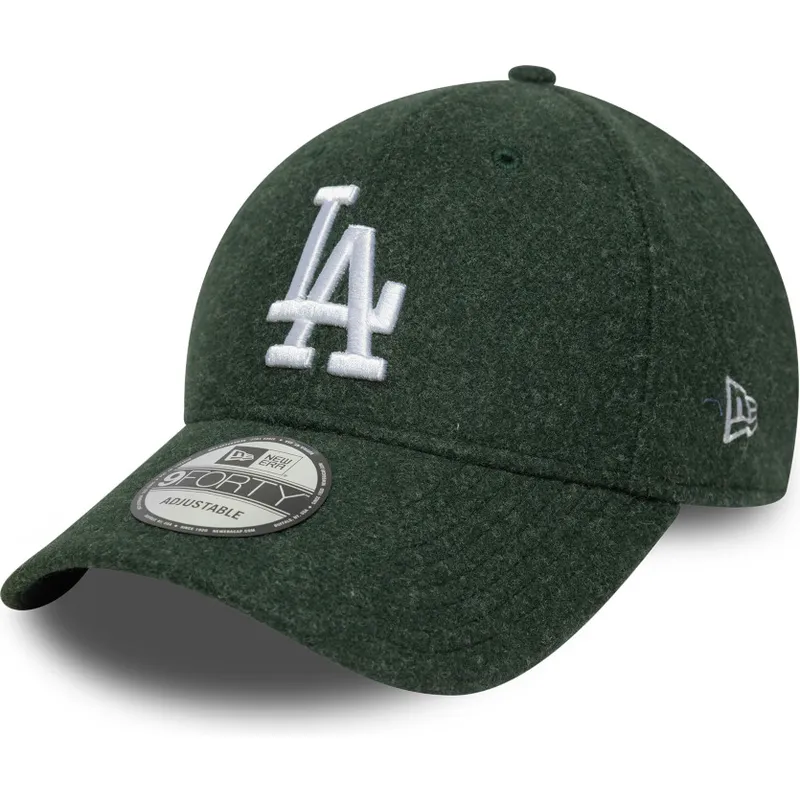 gron-kurvad-keps-snapback-9forty-melton-wool-los-angeles-dodgers-mlb-fran-new-era