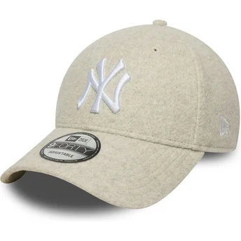 Cap izliekta beige snapback 9FORTY Melton Wool no New York Yankees MLB no New Era