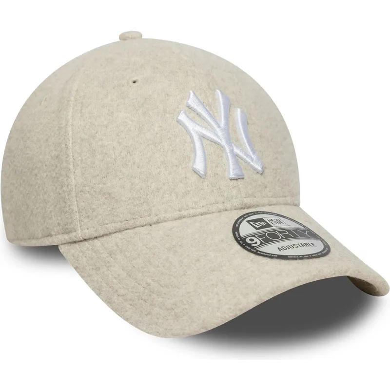 beige-gebogene-snapback-kappe-9forty-melton-wool-new-york-yankees-mlb-von-new-era