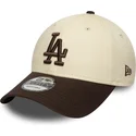 cepur-izliekta-bruns-regulejams-9forty-side-patch-no-los-angeles-dodgers-mlb-no-new-era