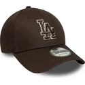 cepur-izliekta-bruns-regulejams-9forty-outline-no-los-angeles-dodgers-mlb-no-new-era