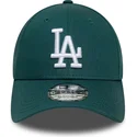 grune-verstellbare-curved-cap-9forty-league-essential-der-los-angeles-dodgers-mlb-von-new-era
