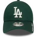 gron-justerbar-kurvad-keps-9forty-visor-script-fran-los-angeles-dodgers-mlb-av-new-era
