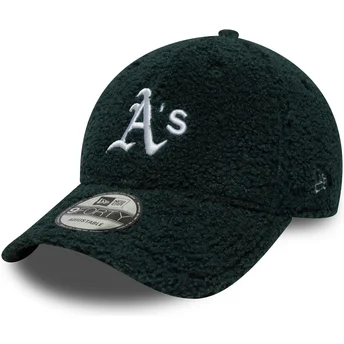 Cap izliekta green adjustable strap 9FORTY Winter Borg no Oakland Athletics MLB no New Era