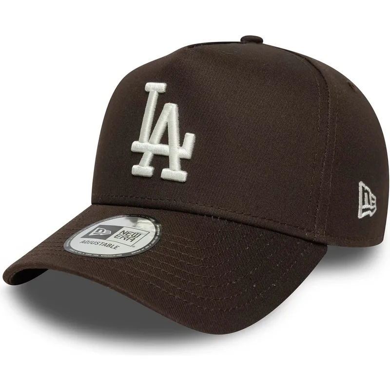 cepur-izliekta-bruns-snapback-9forty-e-frame-side-patch-no-los-angeles-dodgers-mlb-no-new-era