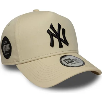 Czapka z daszkiem beżowa snapback 9FORTY E Frame Side Patch New York Yankees MLB New Era