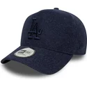 granatowa-czapka-z-daszkiem-snapback-z-granatowym-logo-9forty-e-frame-melton-los-angeles-dodgers-mlb-new-era