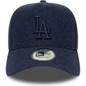 marinbla-kurvad-keps-snapback-med-marinblatt-logo-9forty-e-frame-melton-fran-los-angeles-dodgers-mlb-av-new-era