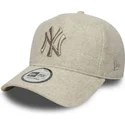 beige-bojd-keps-snapback-med-beige-logotyp-9forty-e-frame-melton-fran-new-york-yankees-mlb-av-new-era