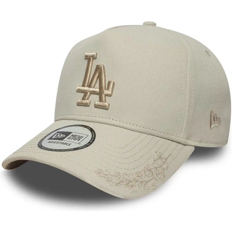 cap-izliekta-beige-snapback-9forty-e-frame-tonal-icon-no-los-angeles-dodgers-mlb-no-new-era