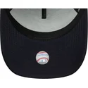 marineblaue-gebogene-snapback-kappe-9forty-e-frame-tonal-icon-der-new-york-yankees-mlb-von-new-era