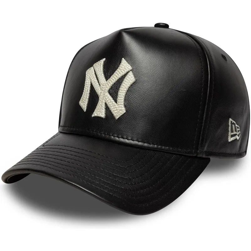 cepur-izliekta-melns-regulejams-9forty-e-frame-img-leather-no-new-york-yankees-mlb-no-new-era