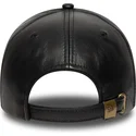 schwarze-verstellbare-curved-cap-9forty-e-frame-img-leather-der-new-york-yankees-mlb-von-new-era