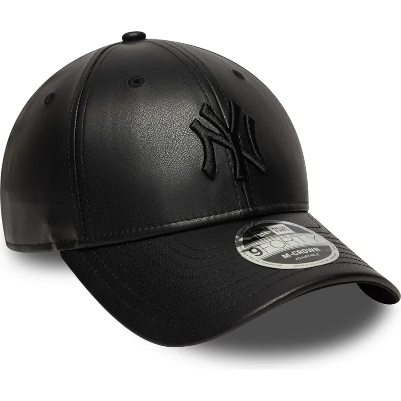 czarna-zakrzywiona-czapka-snapback-z-czarnym-logo-9forty-m-crown-pu-new-york-yankees-mlb-new-era