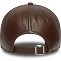 braune-verstellbare-curved-cap-9forty-m-crown-img-leather-der-new-york-yankees-mlb-von-new-era