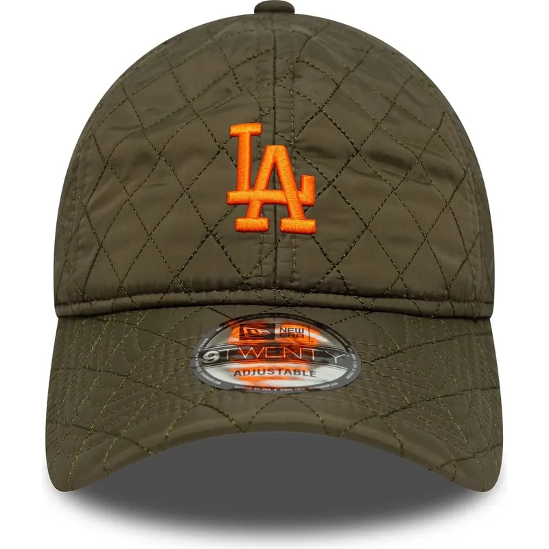 cap-izliekta-green-adjustable-strap-9twenty-quilted-no-los-angeles-dodgers-mlb-no-new-era