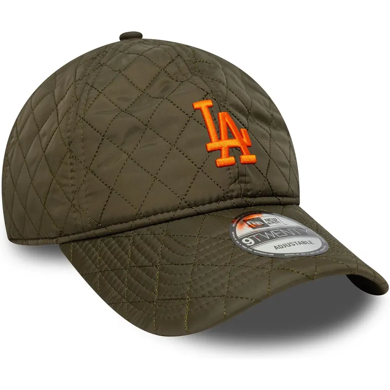 cap-izliekta-green-adjustable-strap-9twenty-quilted-no-los-angeles-dodgers-mlb-no-new-era