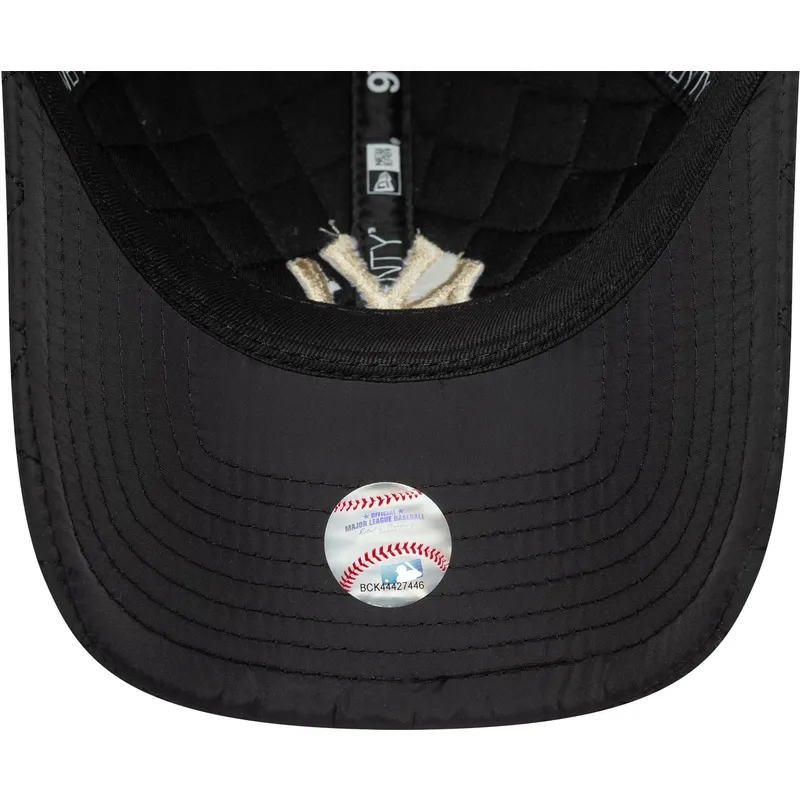 cap-izliekta-black-adjustable-strap-9twenty-quilted-no-new-york-yankees-mlb-no-new-era