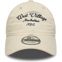 cap-izliekta-beige-adjustable-strap-9twenty-no-new-era