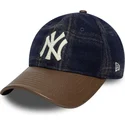 cap-izliekta-multicolor-adjustable-strap-9twenty-img-loden-leather-no-new-york-yankees-mlb-no-new-era
