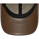 casquette-courbee-bleue-marine-et-marron-ajustable-9twenty-img-loden-leather-new-york-yankees-mlb-new-era