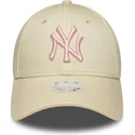 cap-izliekta-beige-adjustable-strap-rosa-9forty-league-essential-no-new-york-yankees-mlb-no-new-era