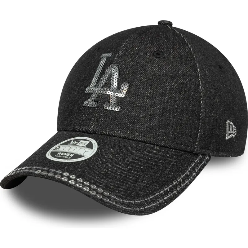 cepur-izliekta-melns-regulejams-9forty-sequin-denim-no-los-angeles-dodgers-mlb-no-new-era cepur-izliekta-melns-regulejams-9forty-sequin-denim-no-los-angeles-dodgers-mlb-no-new-era