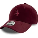 cepur-izliekta-sarkans-regulejams-9forty-velour-no-los-angeles-dodgers-mlb-no-new-era