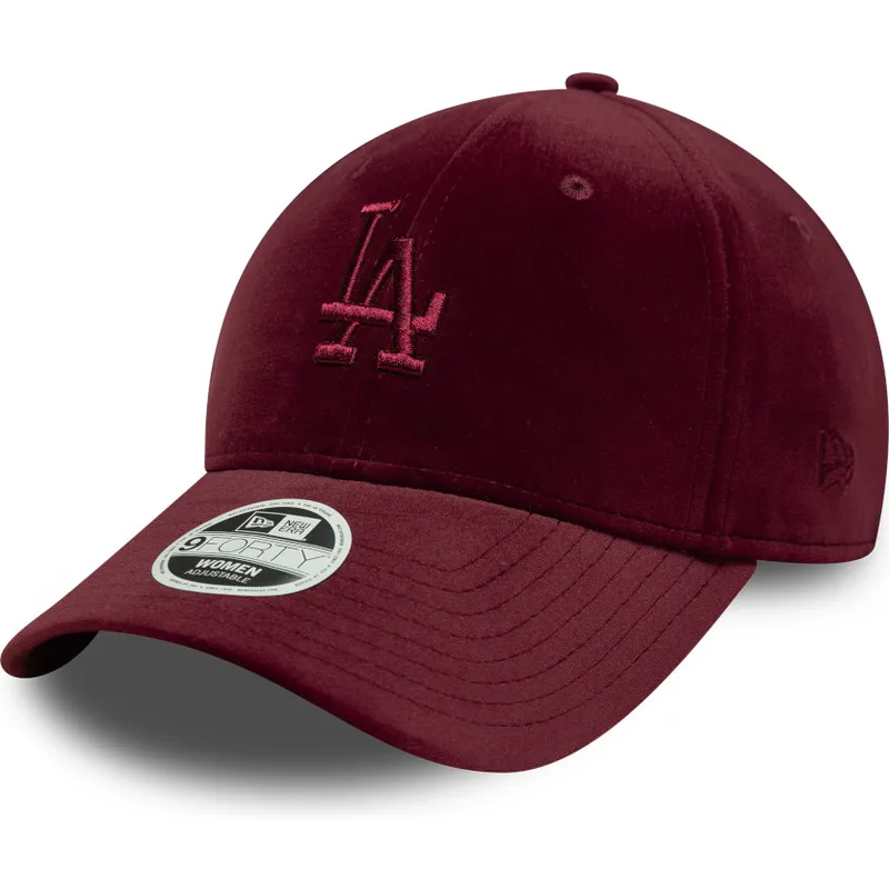 cepur-izliekta-sarkans-regulejams-9forty-velour-no-los-angeles-dodgers-mlb-no-new-era