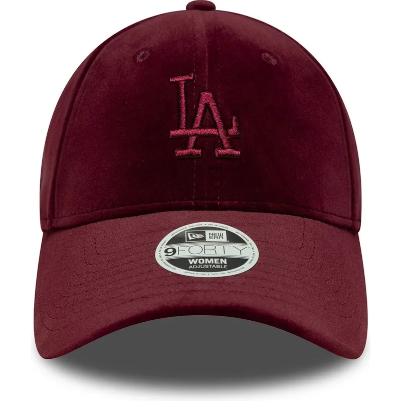 cepur-izliekta-sarkans-regulejams-9forty-velour-no-los-angeles-dodgers-mlb-no-new-era