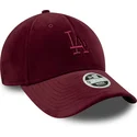 cepur-izliekta-sarkans-regulejams-9forty-velour-no-los-angeles-dodgers-mlb-no-new-era