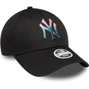 cepur-izliekta-melns-regulejams-9forty-metallic-no-new-york-yankees-mlb-no-new-era