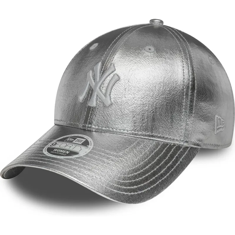 cepur-izliekta-sudraba-regulejams-plateada-9forty-metallic-no-new-york-yankees-mlb-no-new-era