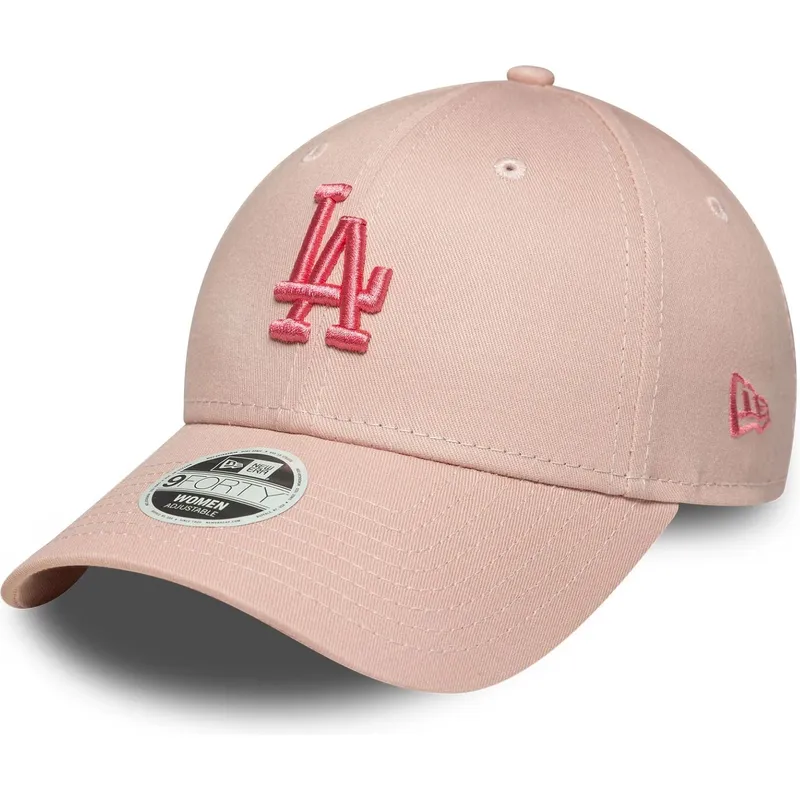 cepur-izliekta-roza-regulejams-9forty-league-essential-no-los-angeles-dodgers-mlb-no-new-era