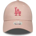 cepur-izliekta-roza-regulejams-9forty-league-essential-no-los-angeles-dodgers-mlb-no-new-era