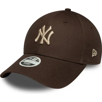 Cap izliekta brown adjustable strap 9FORTY League Essential no New York Yankees MLB no New Era