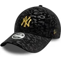 cepur-izliekta-melns-regulejams-9forty-leo-velour-metallic-no-new-york-yankees-mlb-no-new-era
