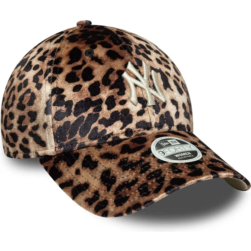 cepur-izliekta-leopards-regulejams-9forty-leo-velour-no-new-york-yankees-mlb-no-new-era