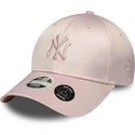 cepur-izliekta-roza-regulejams-9forty-satin-bow-back-no-new-york-yankees-mlb-no-new-era