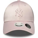 cepur-izliekta-roza-regulejams-9forty-satin-bow-back-no-new-york-yankees-mlb-no-new-era