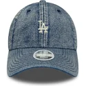 niebieska-regulowana-czapka-z-zakrzywionym-daszkiem-dla-kobiet-9twenty-denim-los-angeles-dodgers-mlb-new-era