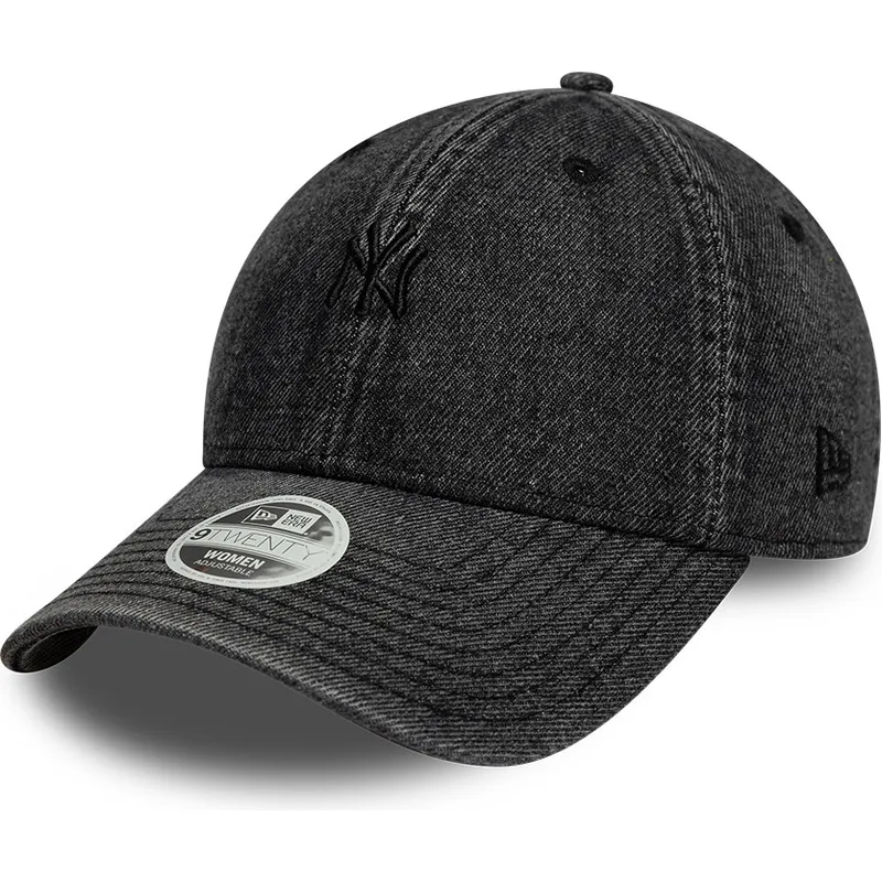 cepur-izliekta-melns-regulejama-lente-9twenty-denim-no-new-york-yankees-mlb-no-new-era